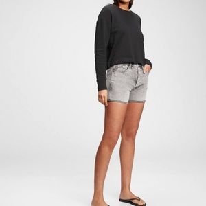 Gap 3” High Rise Cheeky Jean, Size 28, Gray acid wash, NWT